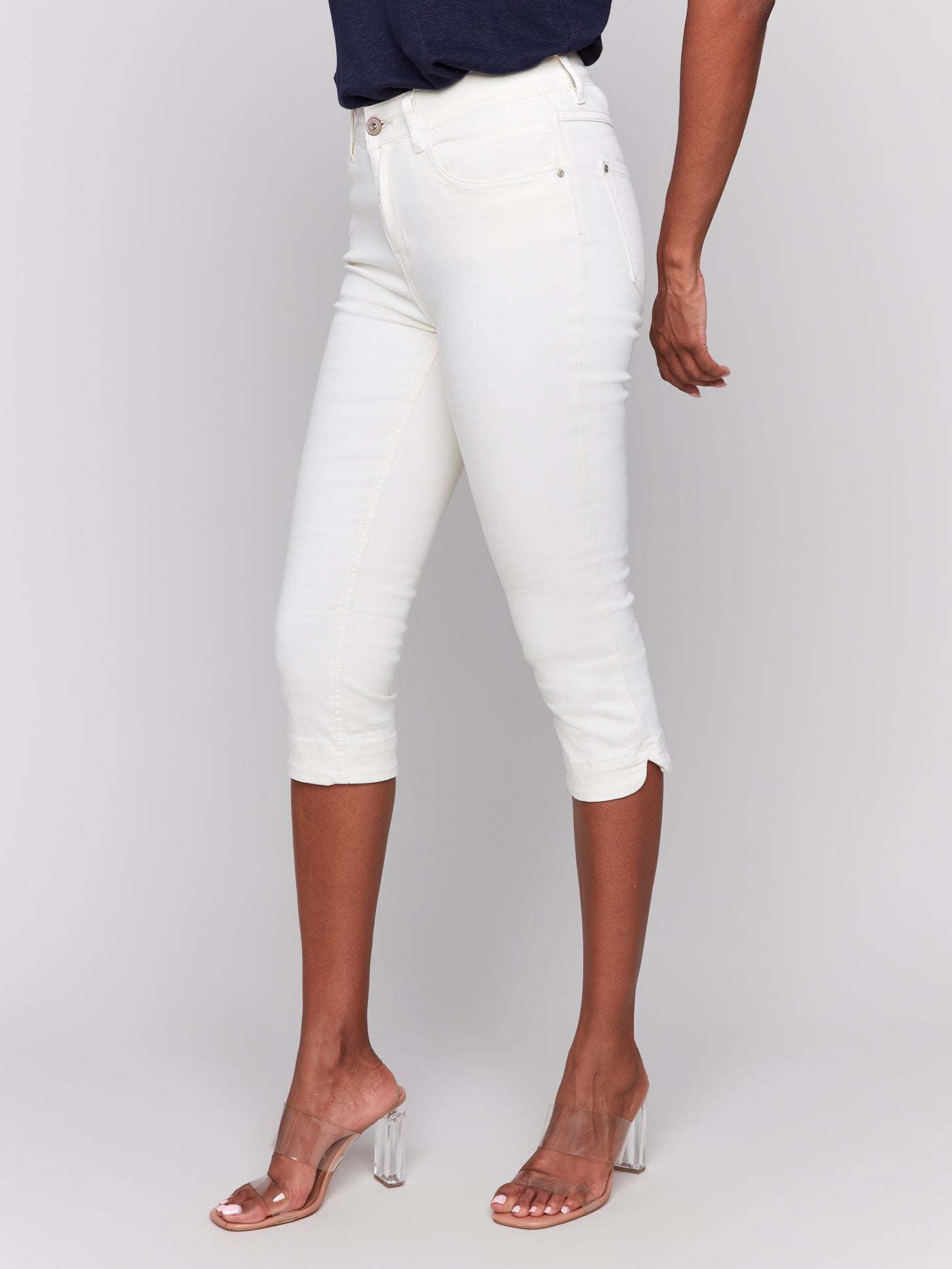 Knee High Capri Denim Pant