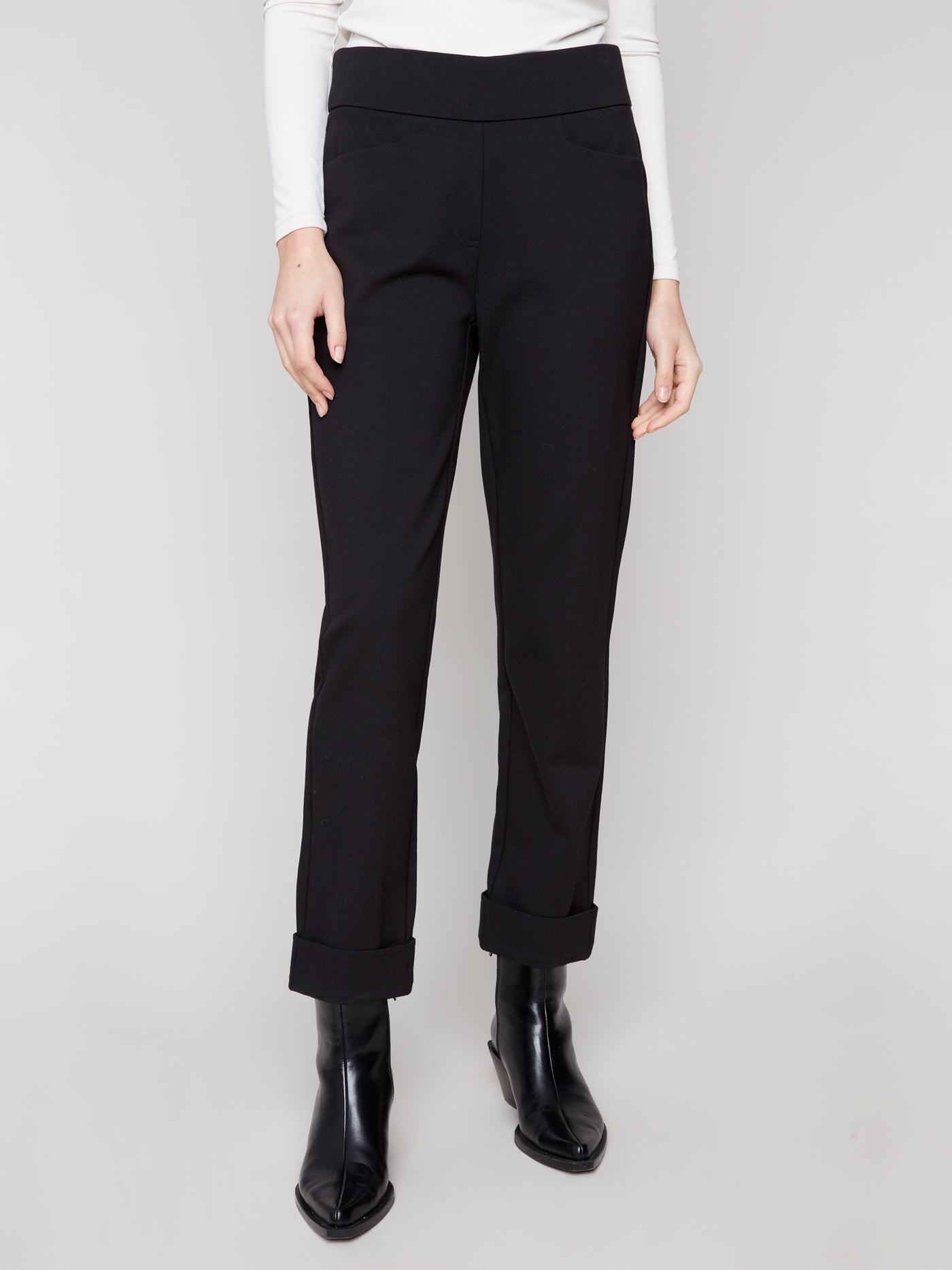 Cuffed Ponte Pants Charlie B