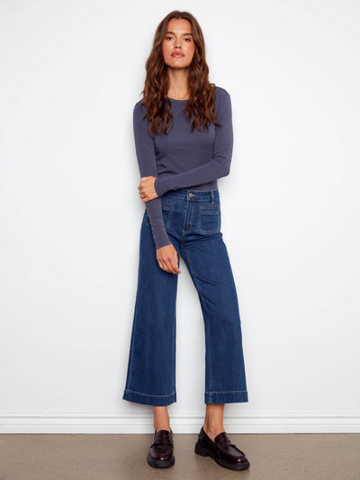 Patch Pocket Flare Jeans - Dream Pants