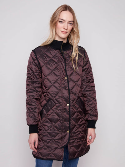 Long Quilted Puffer Jacket - Dream Pants