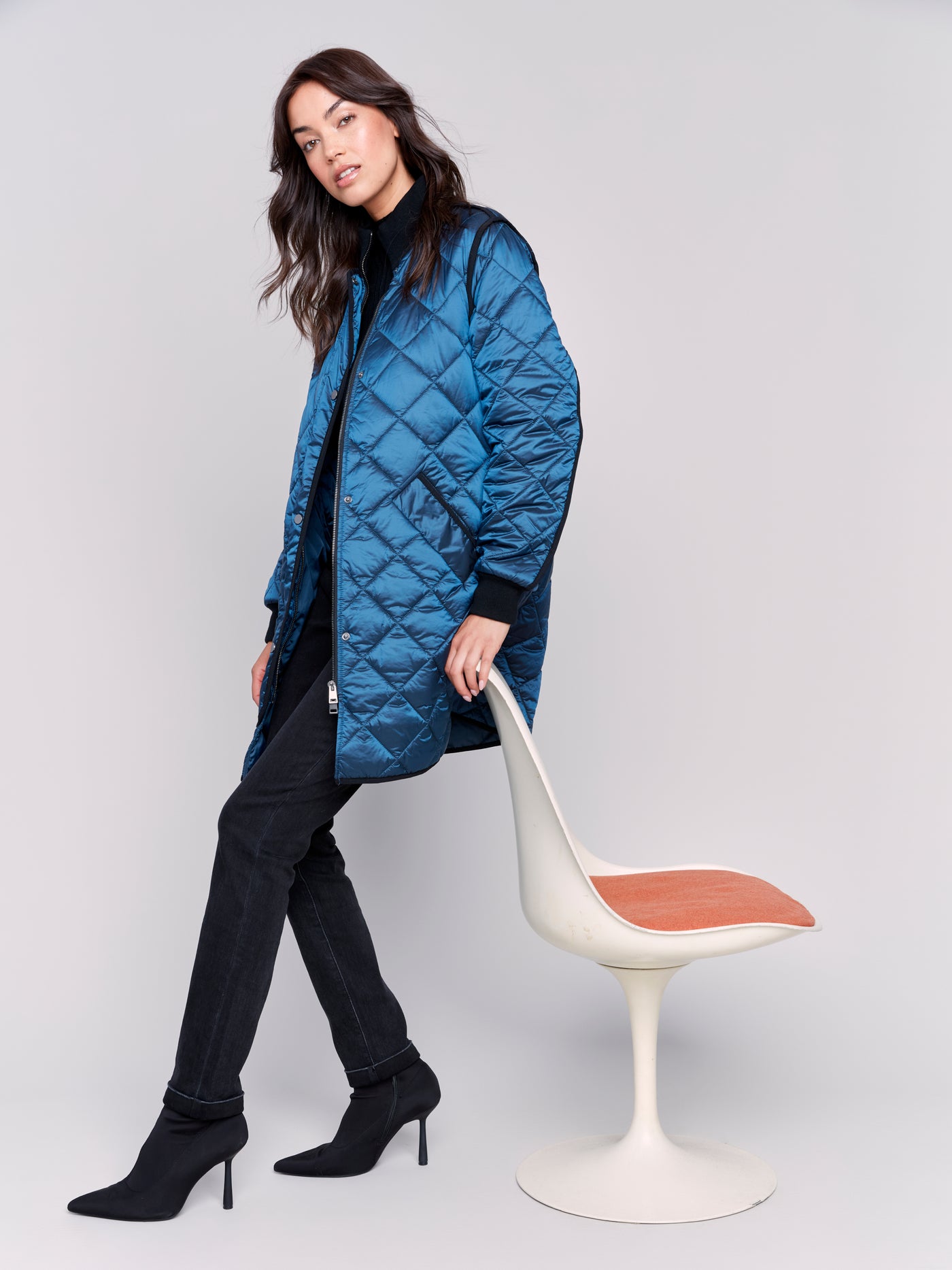 Long Quilted Puffer Jacket Charlie B