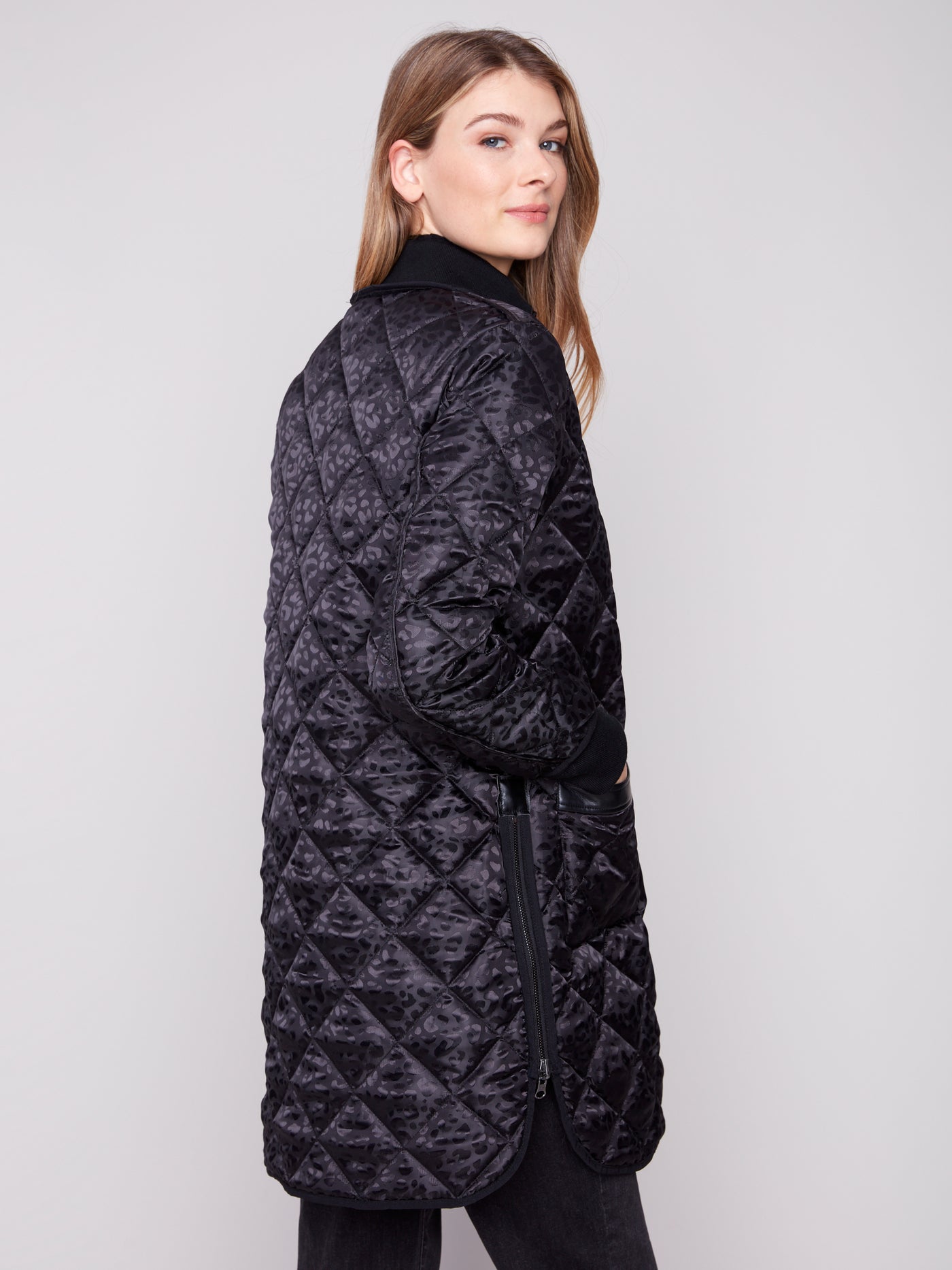 Reversible Long Quilted Puffer Jacket Charlie B