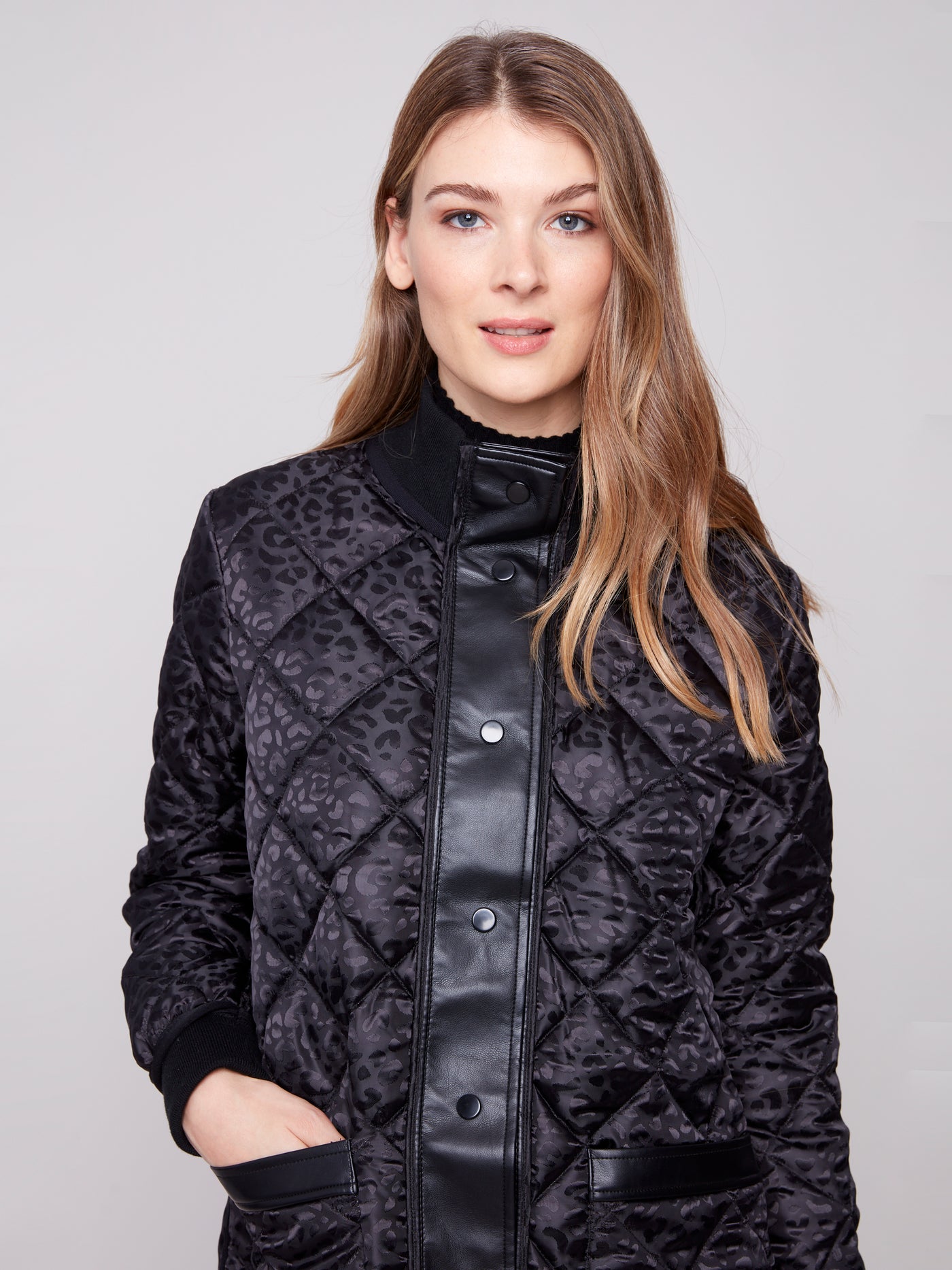Reversible Long Quilted Puffer Jacket Charlie B