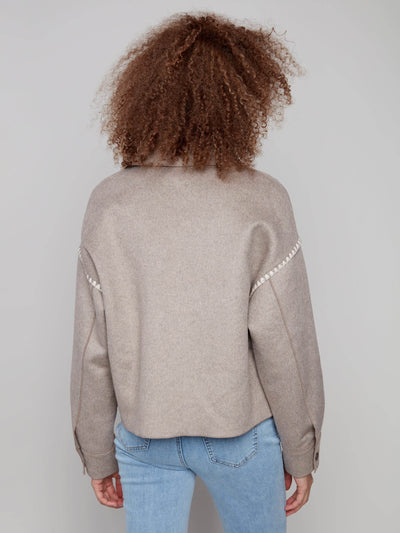 Short Double-Faced Wool Jacket - Dream Pants