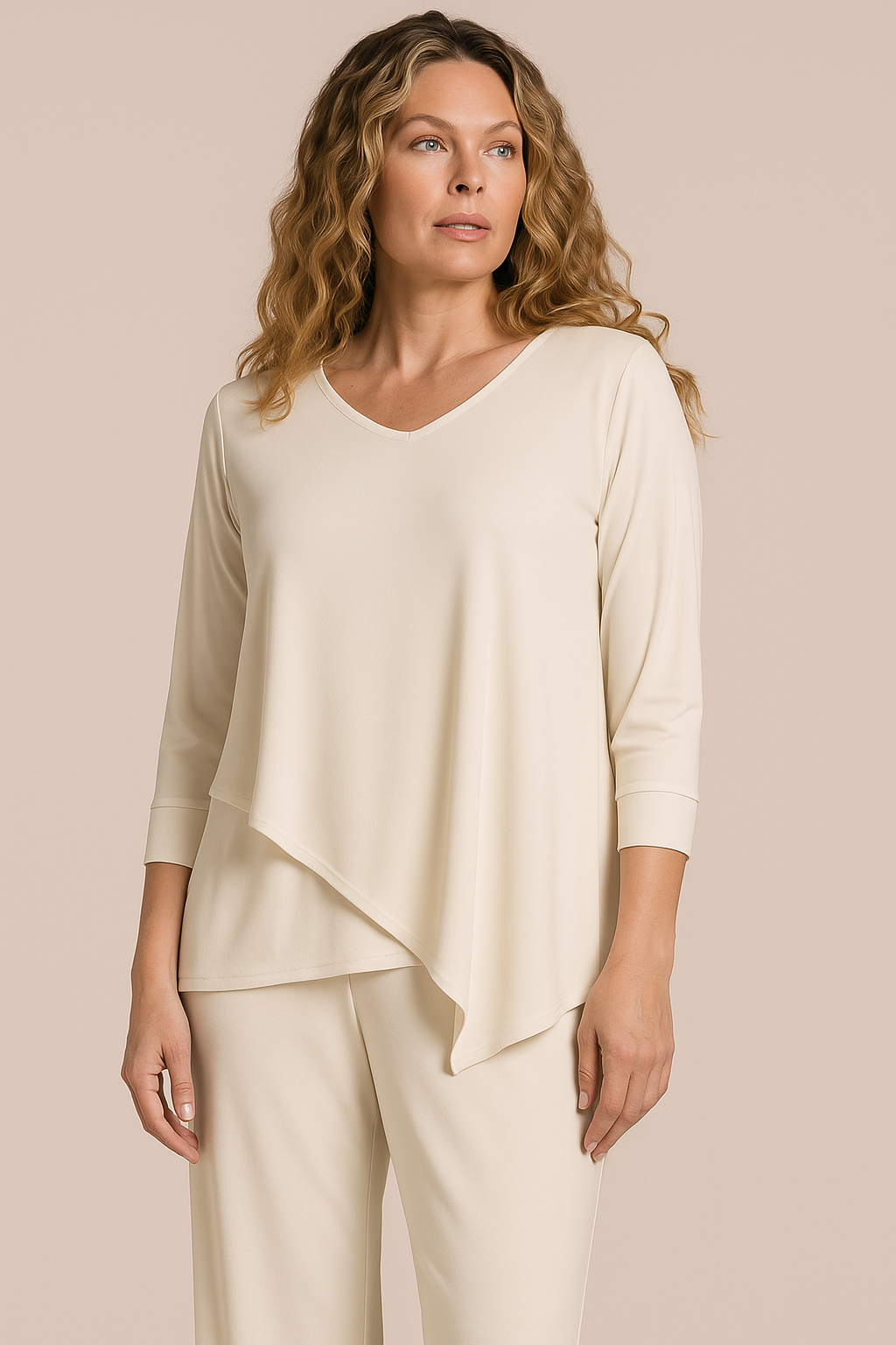 Suitable Secret Pocket Top, 3/4 Sleeve Sympli