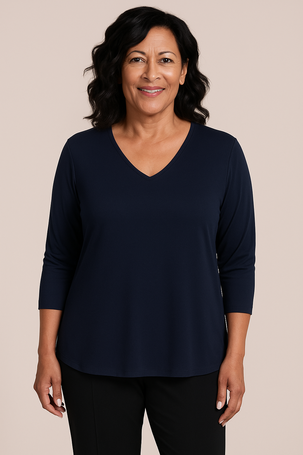 Go To Soft V-Neck Top Sympli