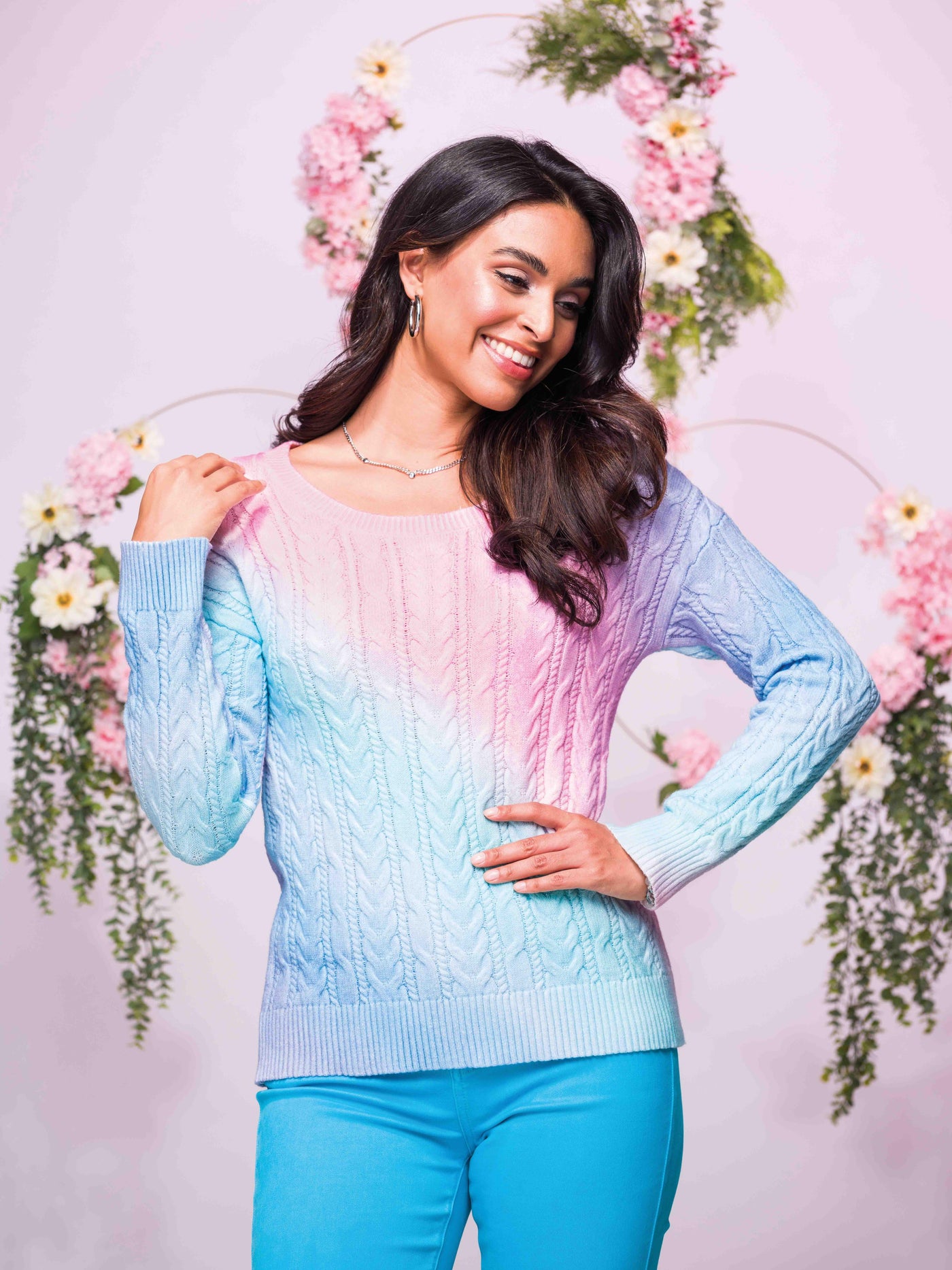 Elena Wang Multi-Colored Sweater 