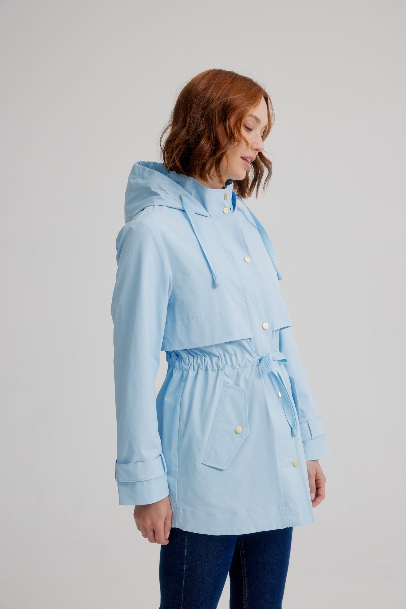 Nikki Jones Trench Style Anorak W/ Storm Flap 