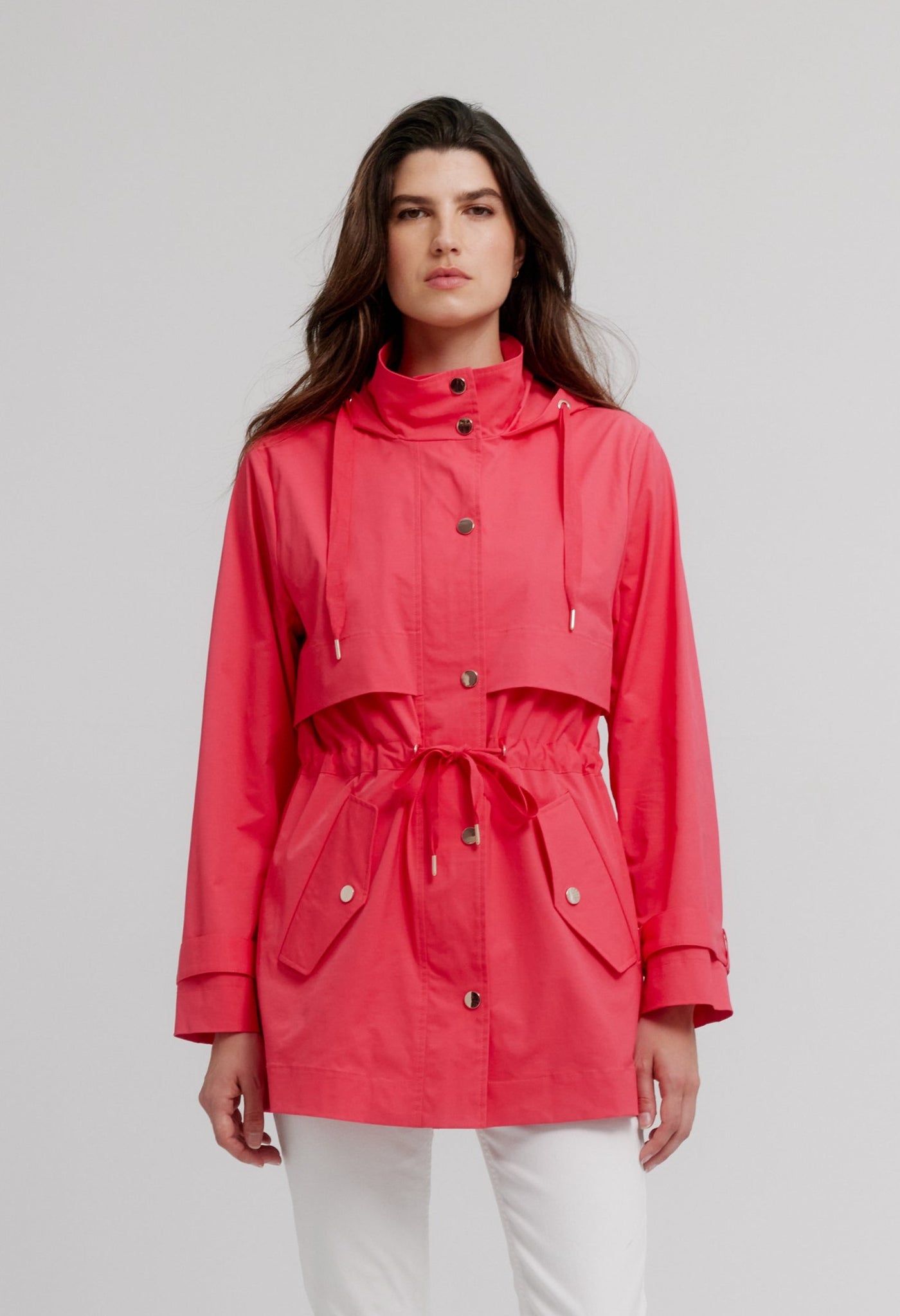 Nikki Jones Trench Style Anorak W/ Storm Flap 