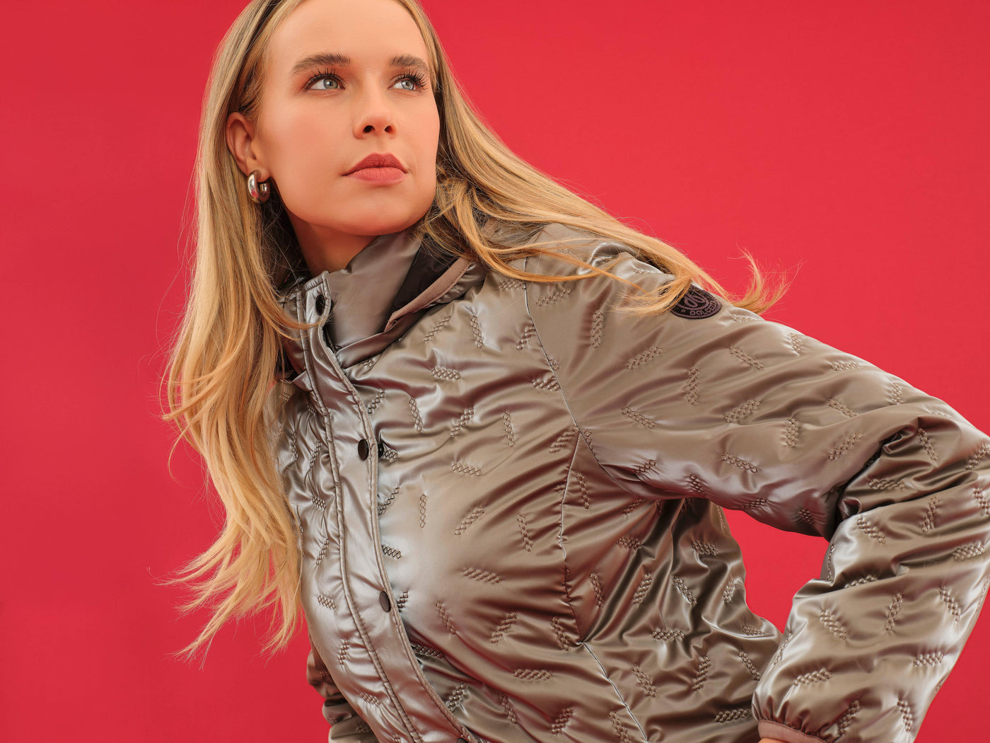 Quilted Longline Jacket with Hood Dolcezza