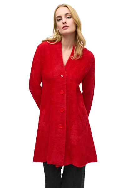 Sweater Knit Flared Coat Joseph Ribkoff