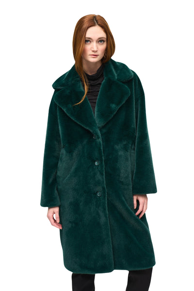 Faux Fur Straight Coat Joseph Ribkoff