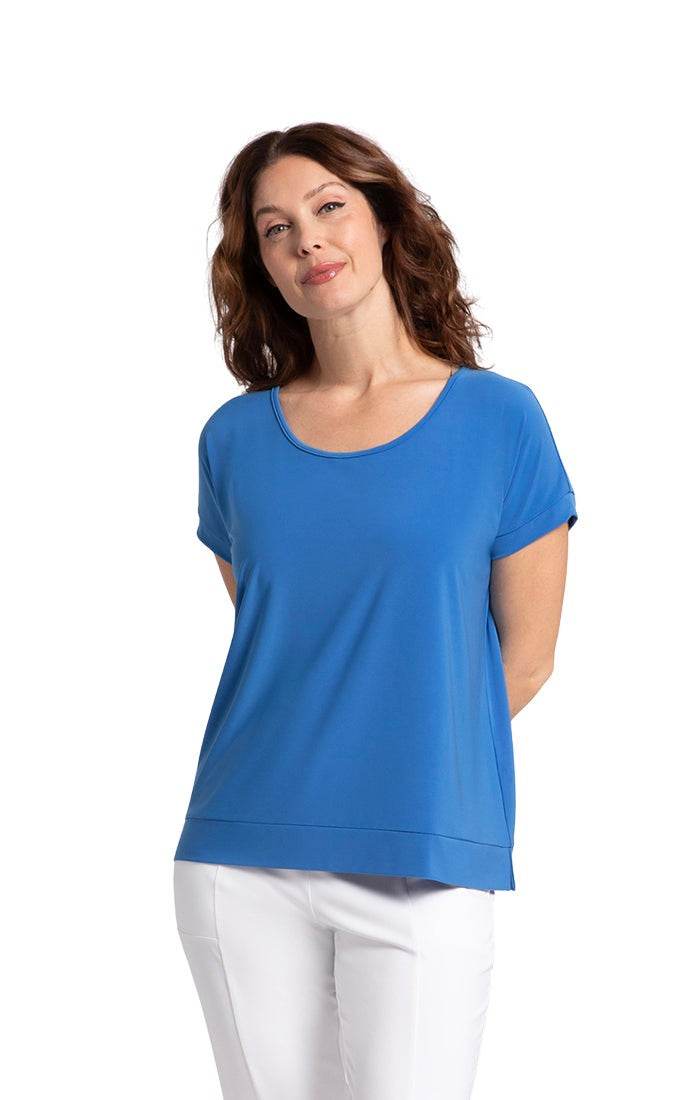 Dolman Scoop Neck Boxy Top Sympli