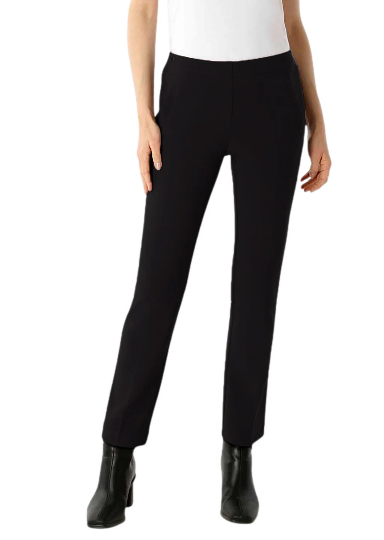 Lisette L Straight Leg Trousers W/Pockets, Jolie Fabric 