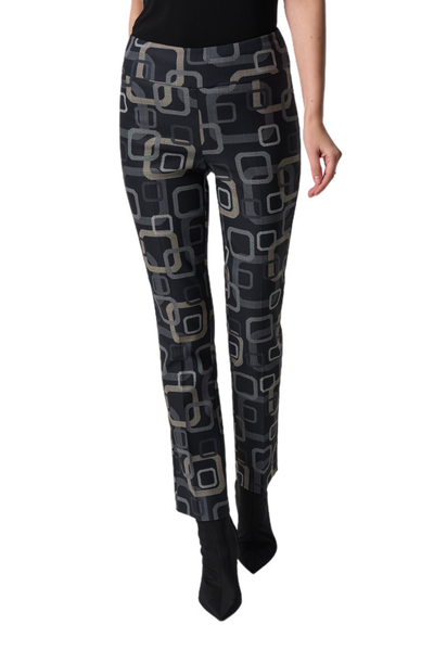 Joseph Ribkoff Retro Print Pull-On Pants 