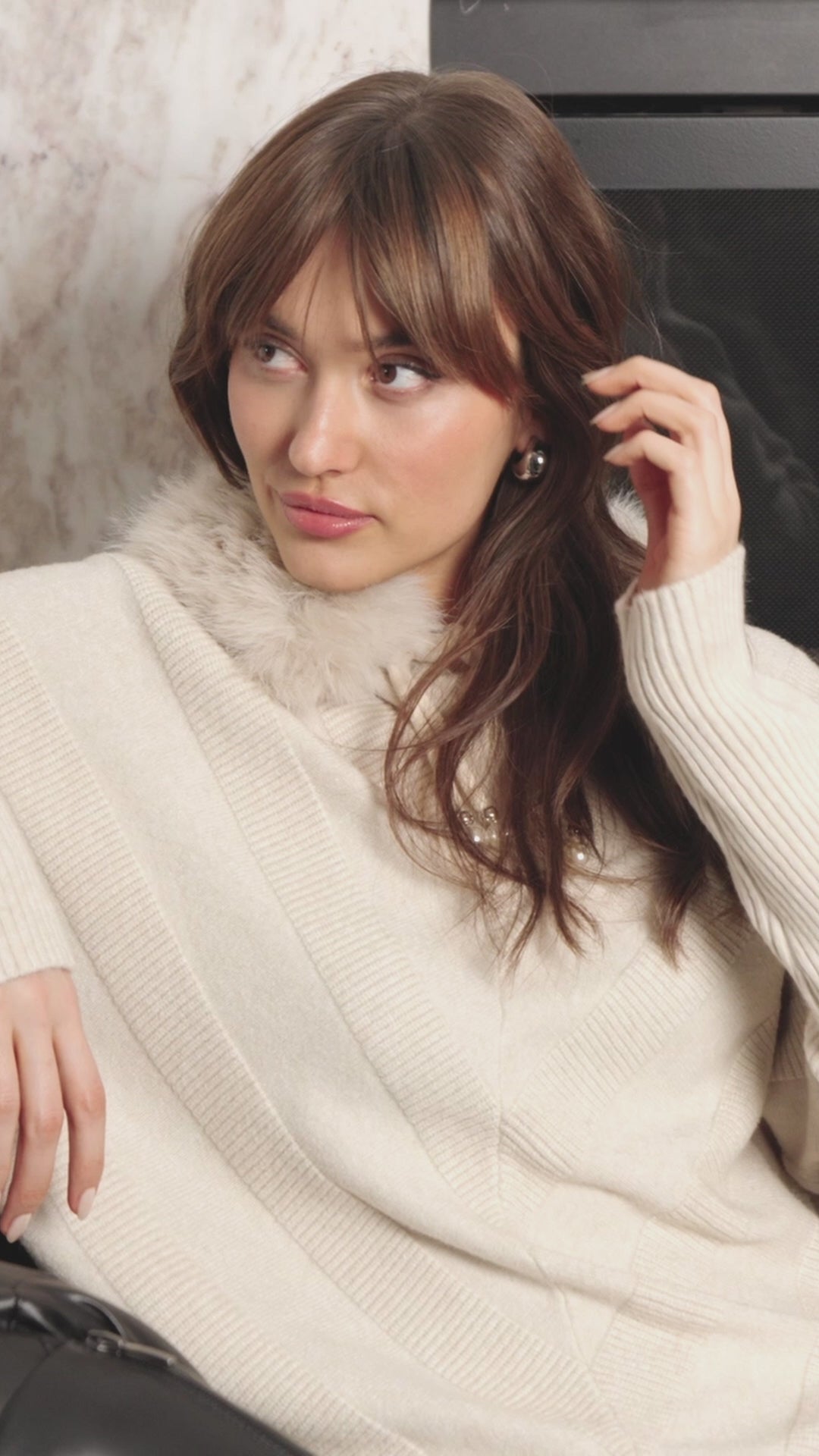 Oversized Chevron Pullover