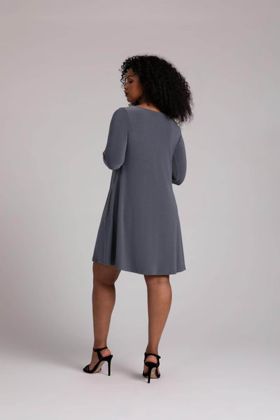 Nu Trapeze Dress, 3/4 Sleeve - Dream Pants