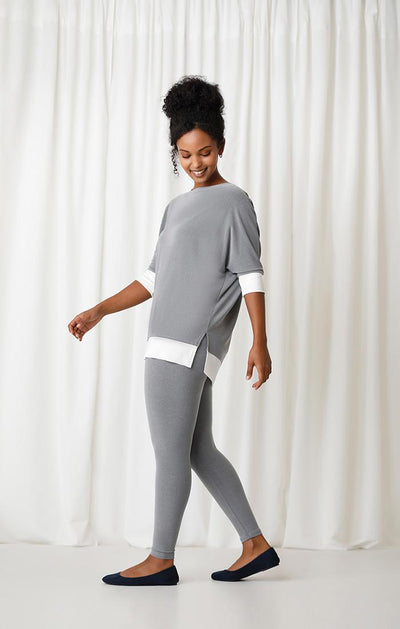 Sympli Motion Pocket Boxy Tunic, Elbow Sleeves 