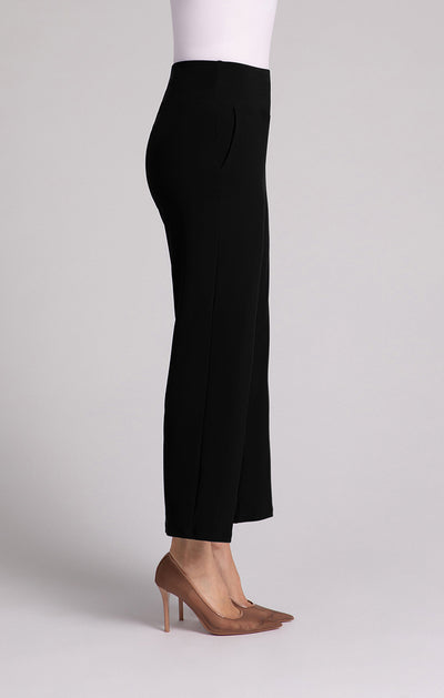 Straight Leg Ankle Pant with Yoke Waistband Sympli