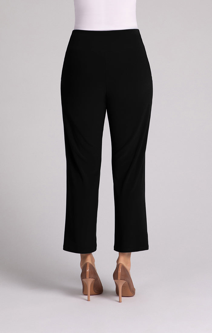 Straight Leg Ankle Pant with Yoke Waistband Sympli