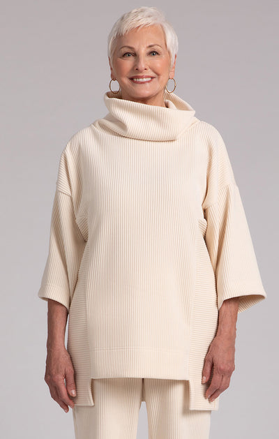 Step Hem Pullover, Chenille Cord Sympli