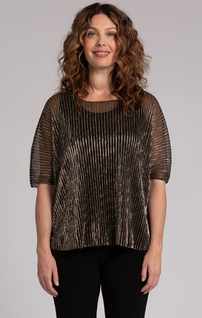 Nu Clip Top, Pleated Mesh Sympli