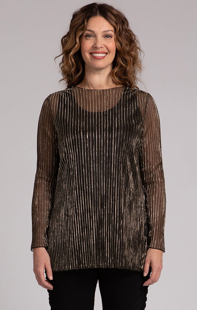 Nu Ideal Tunic, Pleated Mesh Sympli