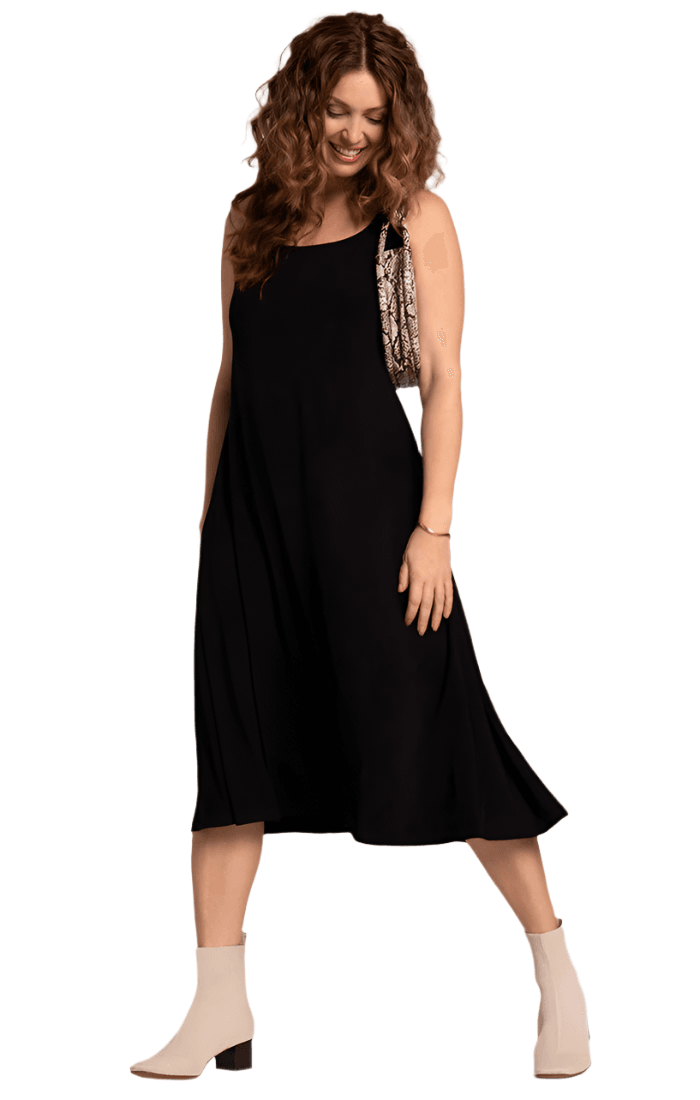 Square Neck Fit and Flare Dress - Dream Pants