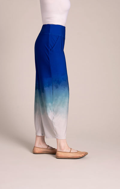 Narrow Lantern Pants Placement Print Sympli