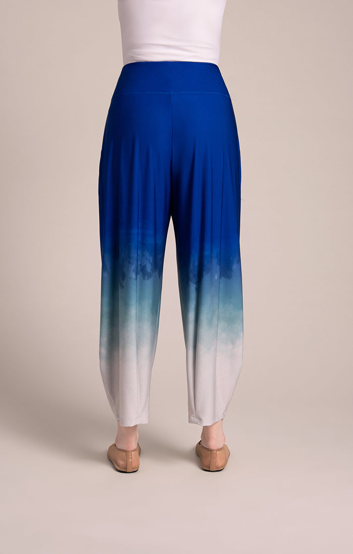 Narrow Lantern Pants Placement Print Sympli