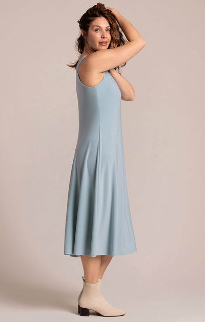 Square Neck Fit and Flare Dress Sympli