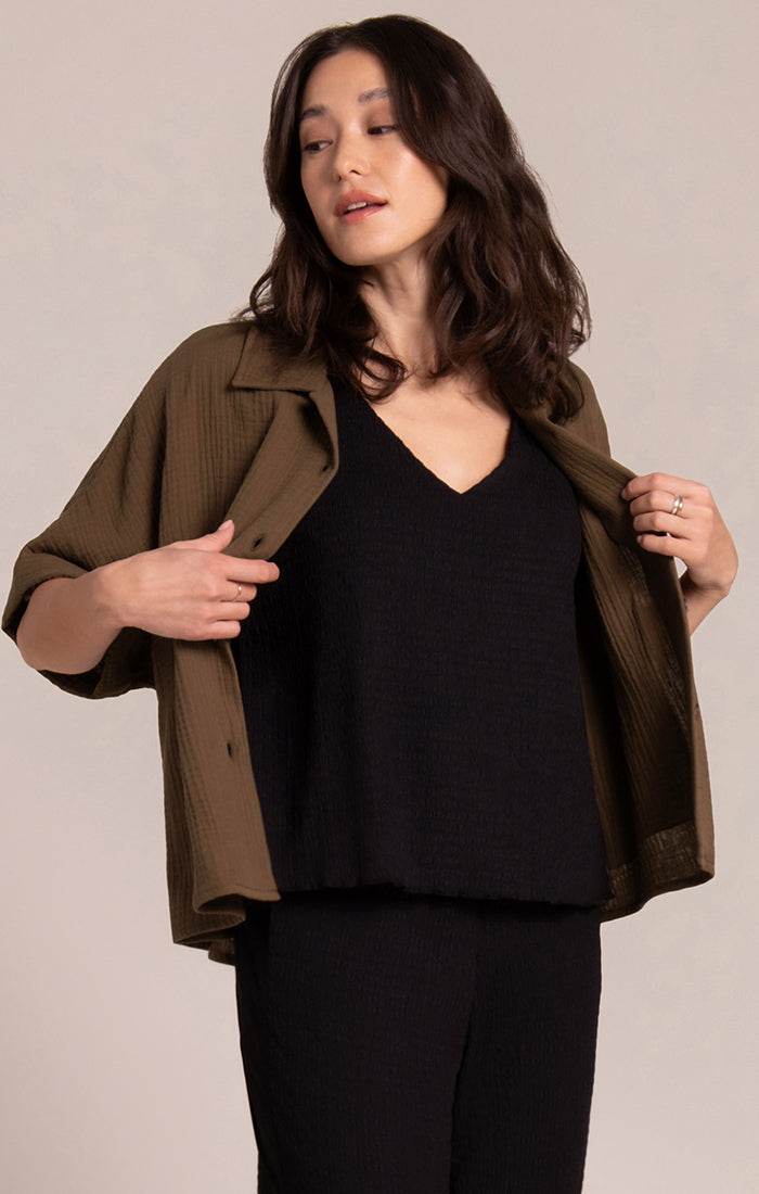 Breeze Half Sleeve Bolero Shirt - Dream Pants