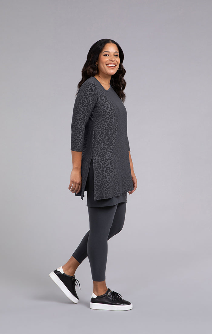 Sympli Angle Tunic, 3/4 Sleeve 