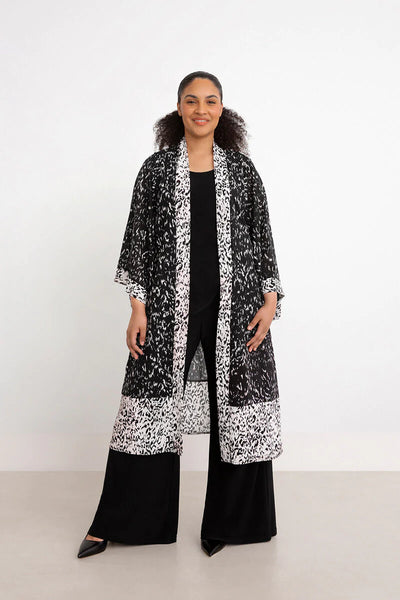 Sympli Whisper 2-Tone Kimono 