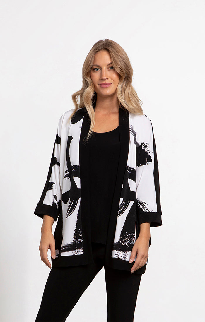 Sympli Pocket Kimono Short Print 