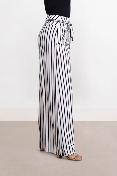Stripe Wide Leg Trouser - Dream Pants